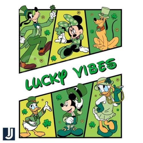 Disney Friends Collage PNG Lucky Vibes Artwork