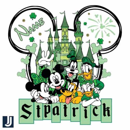 Disney Friends St Patricks Day Castle PNG Magical Celebration