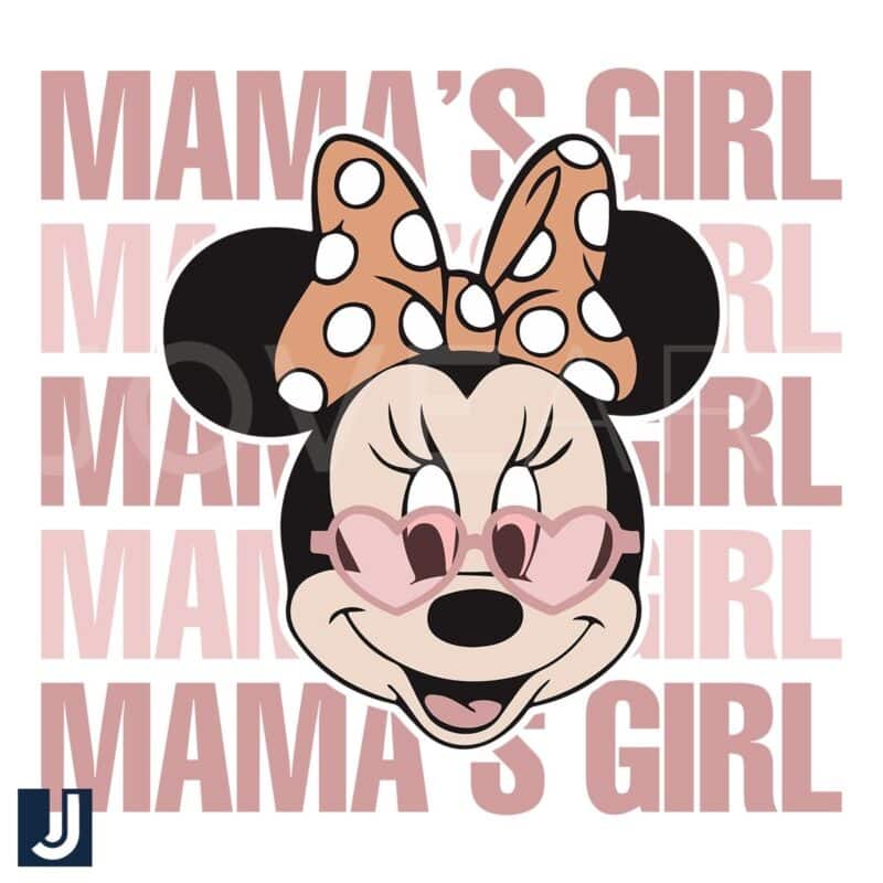 Disney Mama Girl Minnie Mouse Head SVG Design