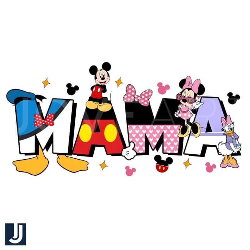 Disney Mickey Minnie Mama PNG Design