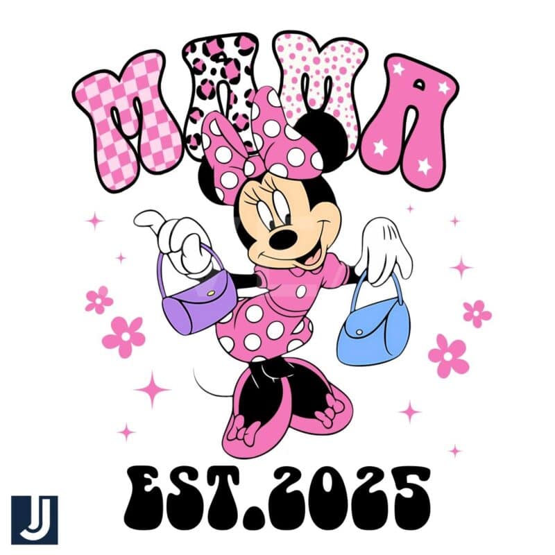 Disney Minnie Mama Est 2025 Mothers Day SVGPNG