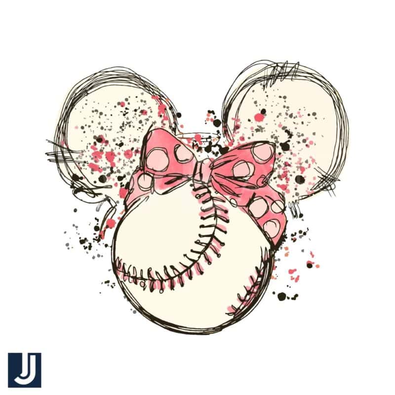 Disney Minnie Mom Baseball PNG Design File