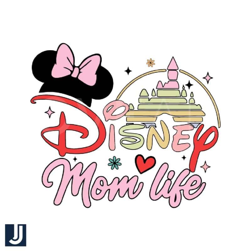 Disney Minnie Mom Life Castle SVG Cut File