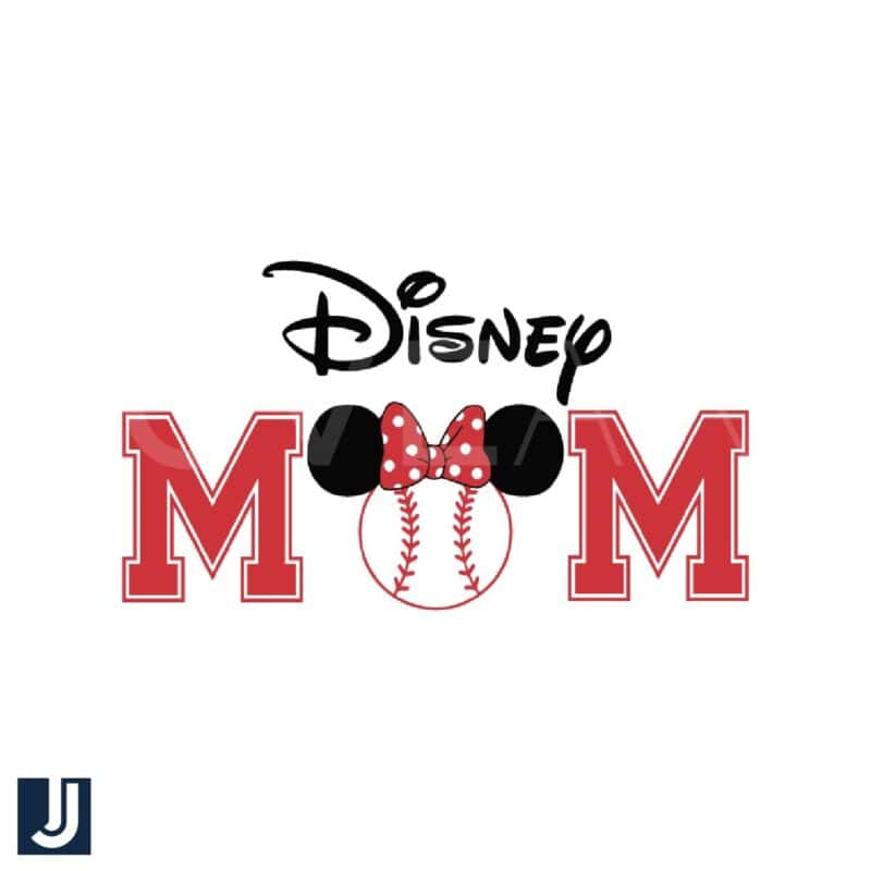 Disney Mom Minnie Baseball SVG Cut File