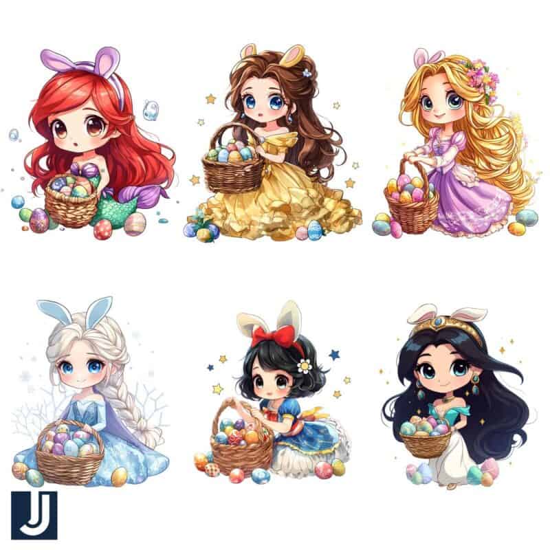 Disney Princess Easter Bundle PNG