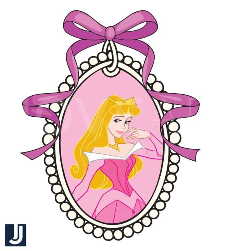 Disney Princess Mirror Bundle with Coquette Bow PNG