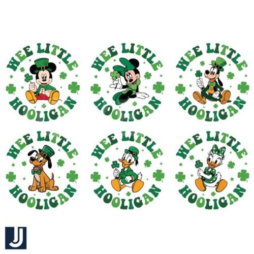 Disney Wee Little Hooligan St Patricks Day PNG Bundle