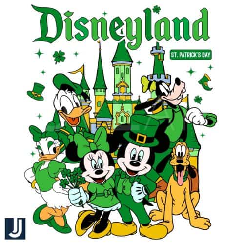 Disneyland St Patricks Day Mickey Friends PNG