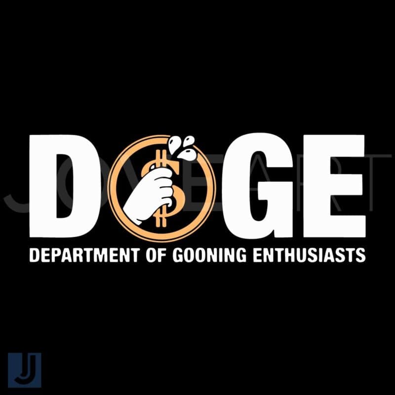 Doge Dept of Gooning Enthusiasts SVG Funny Parody Design