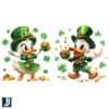 Donald Daisy Duck St Patricks Day PNG Disney Couple Art