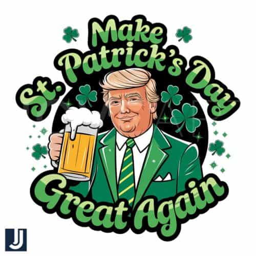 Donald Trump St Patricks Day PNG Make It Great Again