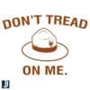 Dont Tread on Me National Park Ranger Hat SVG Design