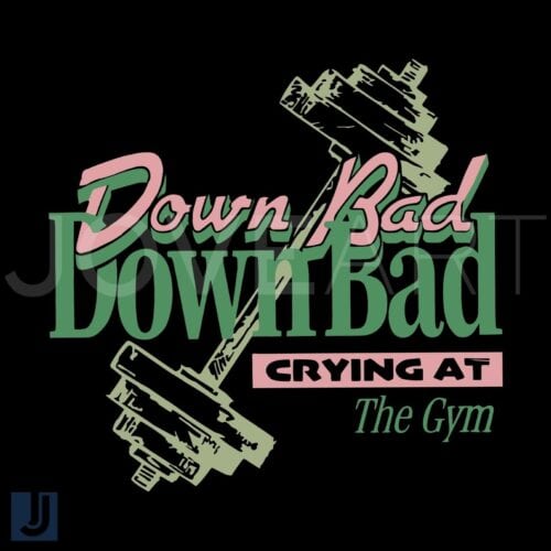 Down Bad Crying at the Gym SVG Inspired by Swifts Song