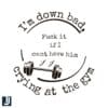 Down Bad Swift Lyrics Crying at the Gym SVG Design