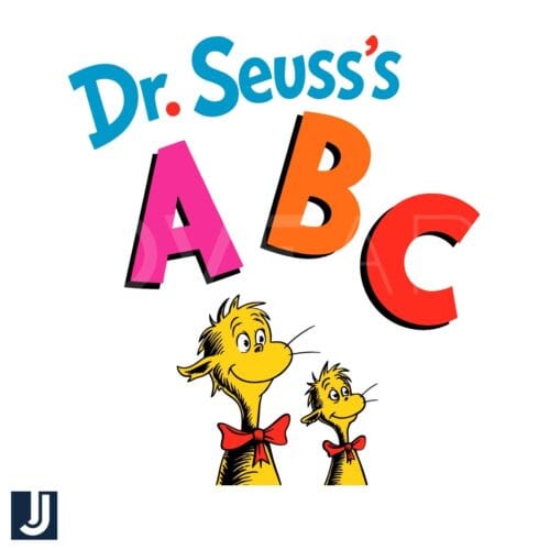 Dr Seuss ABC Book SVG Fun Whimsical Design