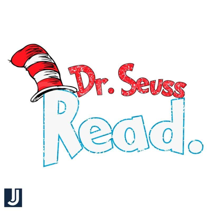 Dr Seuss Cat in the Hat Reading PNG