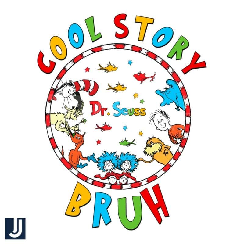 Dr Seuss Cool Story Bruh Cat in the Hat PNG Download