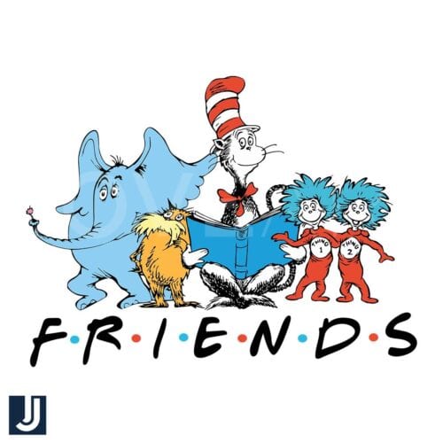 Dr Seuss Friends Cat in the Hat SVG Design