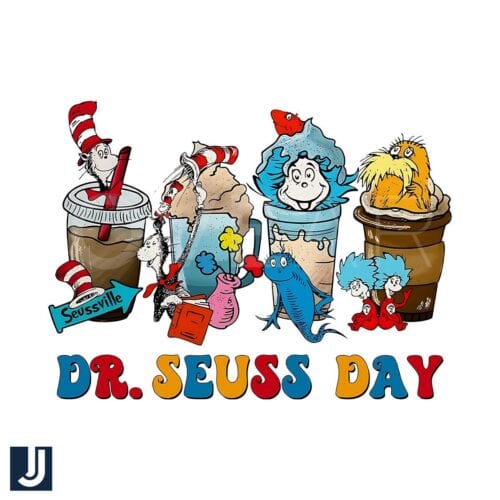 Dr Seuss Friends Coffee PNG Digital Download File