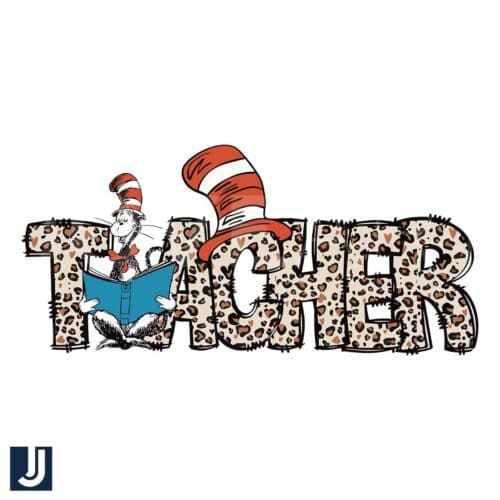 Dr Seuss Leopard Teacher SVG Digital Design Download