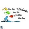 Dr Seuss One Fish Two Fish SVG File for Fun Creations
