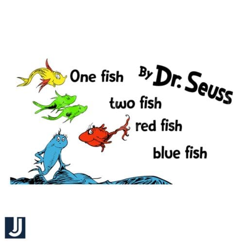 Dr Seuss One Fish Two Fish SVG File for Fun Creations