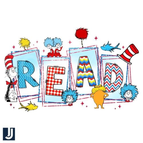 Dr Seuss Read Across America PNG Design