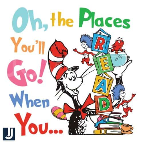 Dr Seuss Reading Day SVG Oh the Places Youll Go