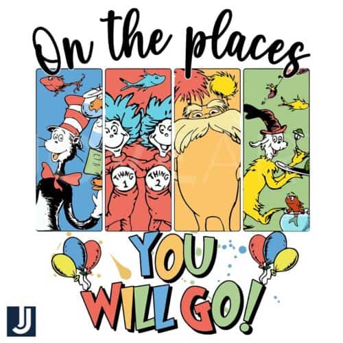 Dr Seuss SVG File Oh the Places Youll Go