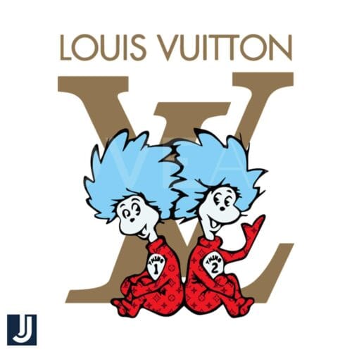 Dr Seuss x Louis Vuitton Thing 1 2 SVG Design