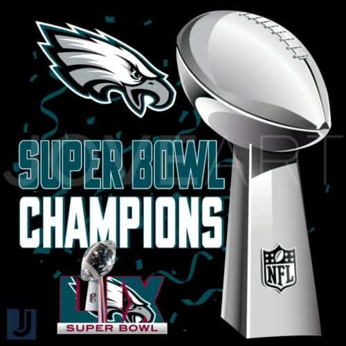 Eagles Super Bowl 2025 Champions Trophy PNG Philadelphia Pride