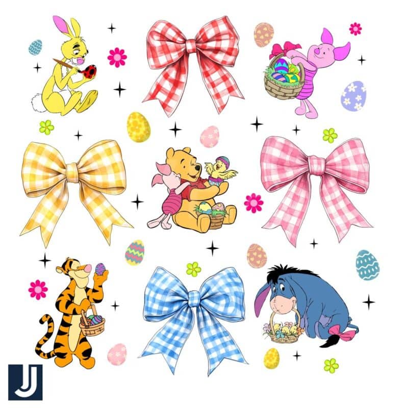 Easter Coquette Bow Winnie the Pooh Disney PNG