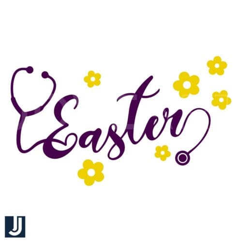 Easter Nurse Stethoscope PNG Design