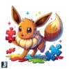 Eevee Pokemon Autism Awareness Cartoon Png