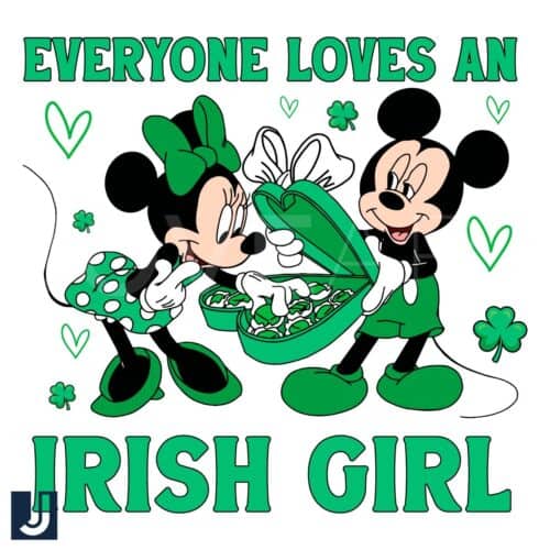 Everyone Loves an Irish Girl SVG PNG St Patricks Day Fun