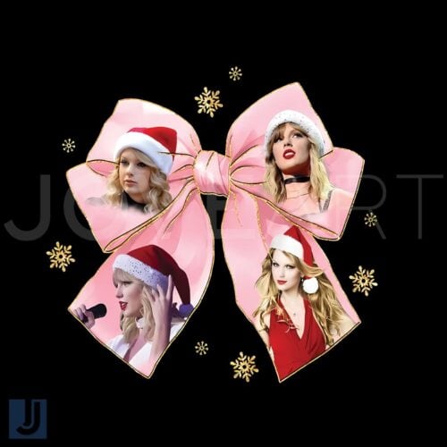 Festive Taylor Swift Santa Hat PNG for a Sparkling Christmas