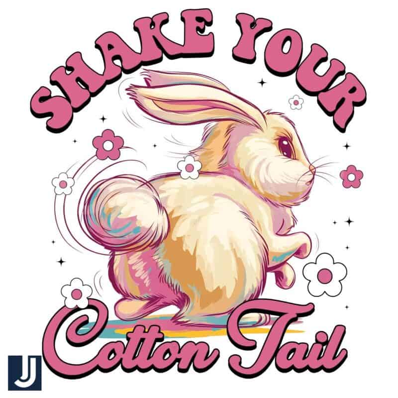 Floral Bunny PNG Shake Your Cotton Tail in Style