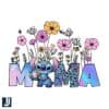 Floral Mama Stitch PNG Happy Mothers Day Design