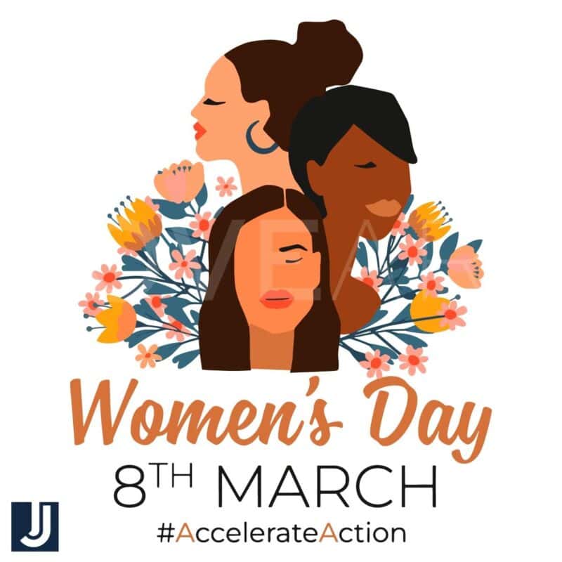 Floral Womens Day SVG Accelerate Action on March 8th