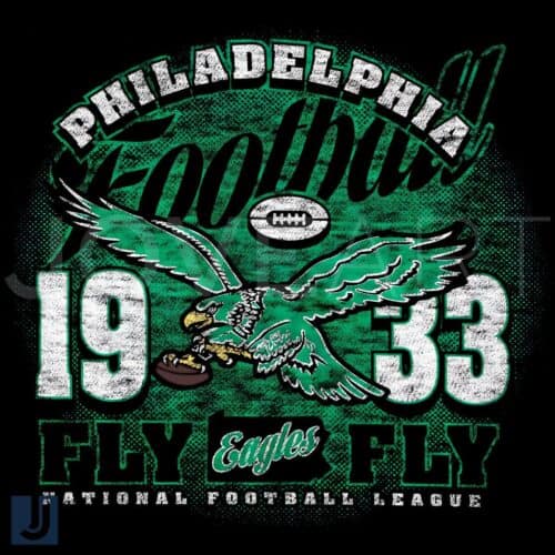 Fly Eagles Fly Vintage 1933 Philadelphia NFL SVGPNG Design