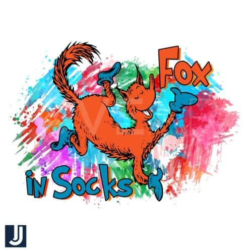 Fox in Socks Dr Seuss Day PNG Design