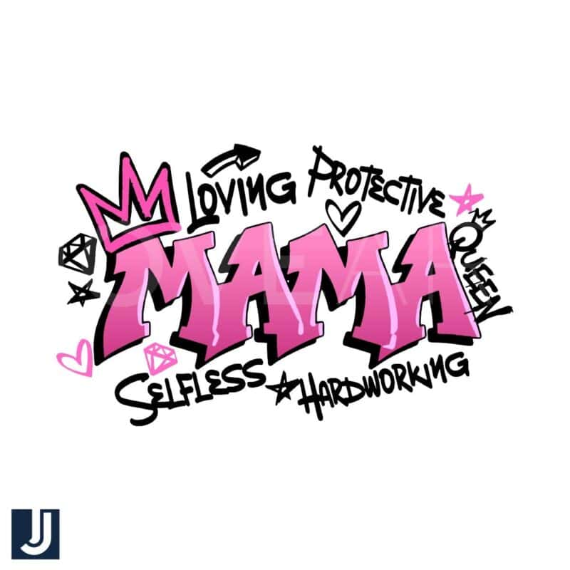 Free Mama Queen SVG Loving Protective Design