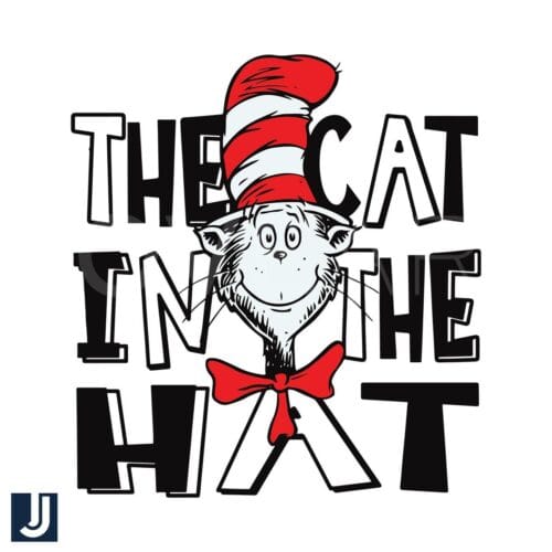 Funny Cat in the Hat SVG Digital File for Dr Seuss Day