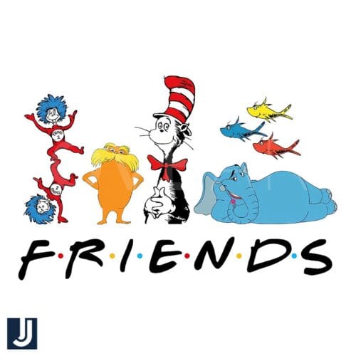 Funny Dr Seuss Friends SVG Cat in the Hat Design File