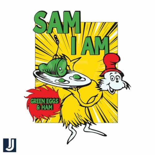 Funny Dr Seuss SVG Sam I Am Green Eggs and Ham Design