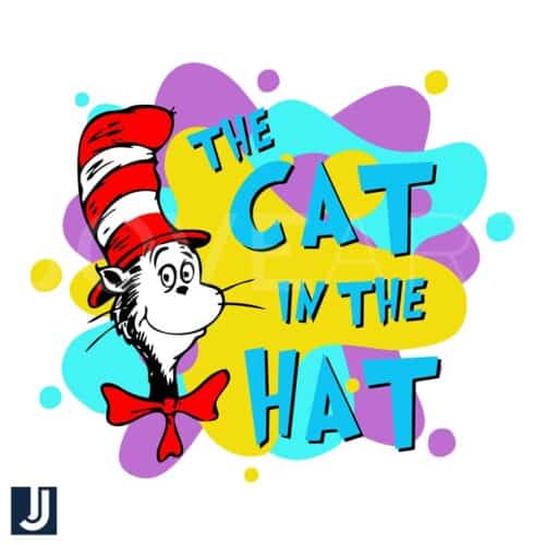 Funny Dr Seuss The Cat in the Hat SVG Design