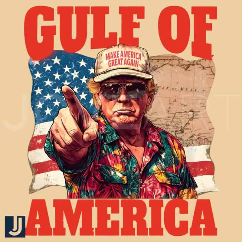 Funny Gulf of America Donald Trump PNG Make America Great Again