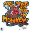 Funny Retro Vintage She Wants to Sell My Monkey Meme PNG