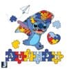 Funny Stitch Autism Puzzle Pieces PNG