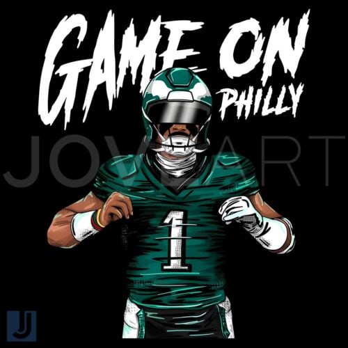 Game On Philly Jalen Hurts Football PNG Design